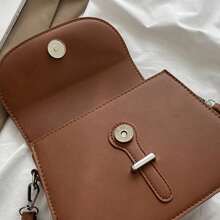 Fashion Women Crossbody Saddle Bag PU Leather Small Handbags Purses Retro Semicircle Designer Messenger Bags Female Clutch Tote