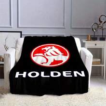 1pc Legendary Automotive Themed Flannel Blanket - Soft & Warm, Suitable For Sofa, Bed, Office And Travel - Perfect Gift For Christmas And Holidays