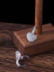 1 Pair Elegant Cubic Zirconia Drop Earrings For Women For Wedding Engagement Anniversary Jewelry Valentine's Day Gift
