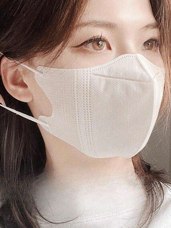 10 piezas Máscaras protectoras 3D de protección eficiente, respirables y con diseño de moda. Máscaras faciales desechables (no empaquetadas individualmente)