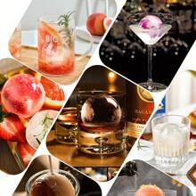 Moldes grandes de silicona para hacer bolas de hielo para whisky - Fabricante de bolas redondas con tapas para cócteles, bourbon y bebidas - Liberación fácil - Bandeja de cubitos de hielo perfectamente redondos