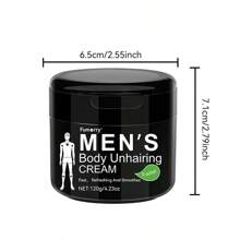 Fumorry 120g Men's Hair Removal Cream - Gentle, Non-Irritating, Rapid Action On Face, Legs, Armpits, Arms, No Trace Or Blackhead Left
