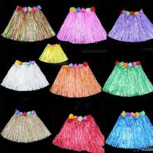 3pcs/6pcs/12pcs Random Color Hula Grass Skirts, Hawaiian Straw Skirt For Dance Performance, Birthday Party Decorations & Gifts, Party Supplies (30cm) - Multicolor - View 3