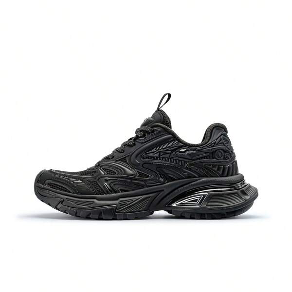 BASLS Men's 2025 New Thick Sole Elevated Casual Chunky Sneakers, Non-Slip Wear-Resistant Breathable Versatile Sports Shoes, Vintage Casual Street Couples Chunky Chunky Sneakers, Outdoor All Season