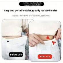 4/8pcs Invisible Waist Cincher Metal Clips - Adjustable, Shorten Pants Length, Hem Shortener, Fashion Jeans & Clothing Accessory, Easy To Use, Comfortable & Versatile - Multicolor - View 5
