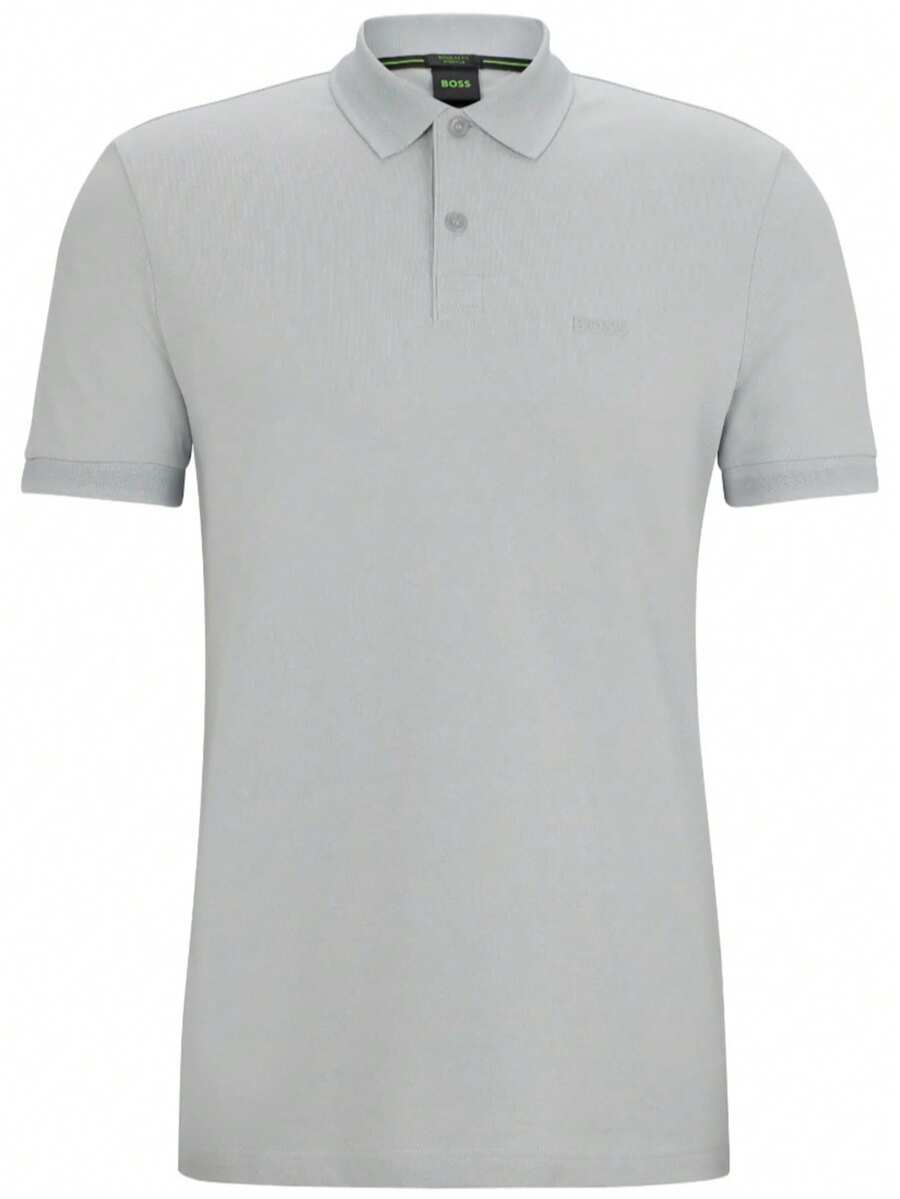 Hugo Boss Men's Polo T-Shirt Grey - 052 Light-Pastel Gre - View 1