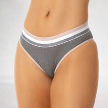 Kit 3 Calcinha Cós Alto Cueca Feminina Calcinhas Elástico Largo Lingerie Conforto