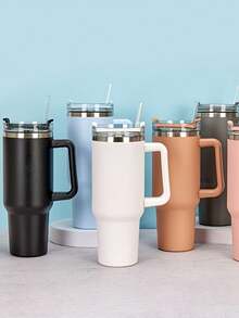 1pc Juicer Cup,Insulation Multicolor Insulated Stainless Steel Glass, Replacement Blades,Reusable Steel Water Bottle 40oz/1200ml, Travel Cup, Car Camping Coffee Mug, Birthday/Christmas Gift,Regular Water Cup - Multicolor - View 3