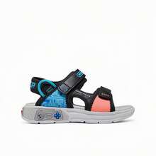 Skechers Kids' Breathable Hook And Loop Fastener Beach Sandals - Black/Multicolor - View 3