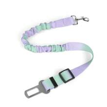 1 pieza Cinturón de seguridad para coche para perro, cinturón de seguridad retráctil elástico y ajustable con función de tracción para mascotas