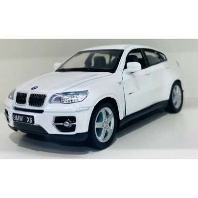 Carrinho De Metal Carrinho Fricção Abre As Portas BMW X6 Miniatura Metal Coleção