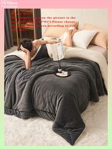 1 件超柔软双层牛奶绒和羔羊毛法兰绒珊瑚绒毛毯，适用于沙发、办公室、卧室、旅行和露营，可机洗，多季节，适合男孩/女孩