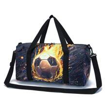 Bolsa de viaje para niños, bolsa de lona con diseño de dinosaurio para niños y niñas, bolso de fin de semana, bolsa de pijamada, bolsa de gimnasia o baile, regalo