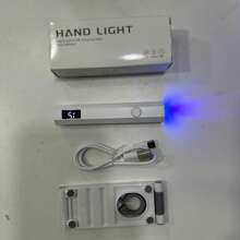 Convenient Handheld Nail Dryer Lamp UV/LED Nail Curing All Gel Polish Nail Art Tool Type-C Rechargeabl Quick Dry Nail Lamp,3-In-1 Set Including Bracket, Nail Lamp, And Data Cable, A Small Gift That Can Be Given As A Gift, Affordable And Good Value For Money