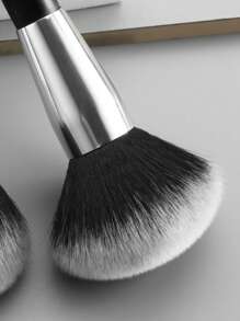2 Peças Conjunto de Pincéis de Maquiagem Multiuso, Incluindo Pincéis de Pó e Blush, Adequado como Presente