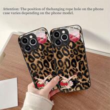 Leopard Betty Kiss Print Element-Design Phone Case, Suitable For IPhone Models 16, 15, 14 Pro Max, 13, 12, 11, XR, XS Plus Phone Cases, Made Of TPU Silicone Material, Providing Shock And Drop Protection, With Drop Protection Function, And Has A Very Good Hand Feel. It Is The Most Suitable Gift For Family, Friends, And Loved Ones.
