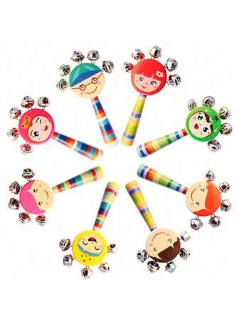 儿童木制彩色木琴 - 蒙特梭利教育音乐玩具，带木槌的 8 音打击乐器，适合 0-3 岁儿童，圣诞节、生日、婴儿玩具、新生儿玩具、蒙特梭利玩具、婴儿礼物、6 个月婴儿、3-6 个月