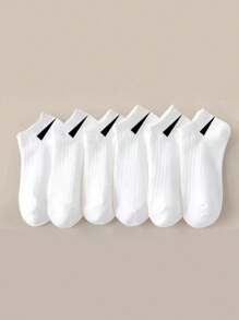 5/10/15Pairs Solid Color Versatile Socks, Breathable, Comfortable, Absorbent Short Socks Suitable For Daily Wear, Sports, Office, Casual Style, All Seasons Valentines