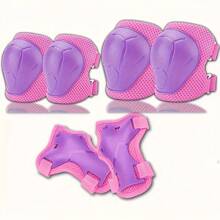 ZhuiWei 6pcs Knee Pads, Hand Guards, Elbow Pads Set, ,Lightweight And Comfortable To Wear - Breathable - Suitable For Riding, Skating, Skateboards