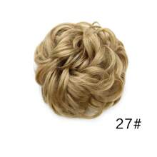 1 pieza Simulación de moño desordenado y ondulado natural, adecuado para usar a diario, sujetadores de coleta, bandas elásticas para el cabello, coleteros, cuerda para el cabello, elásticos para el cabello