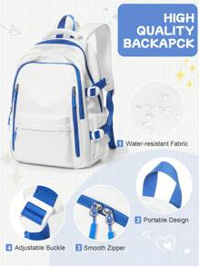 School Travel Laptop Backpack Lightweight Bag College Backpack For Cute Durable Backpack Casual Day Pack For Girls And Boys, Large Capacity Portable Backpack For Outdoor, Travel, Hiking, School. New And Old Versions Are Sent Randomly, New And Old Versions Are Shipped Randomly