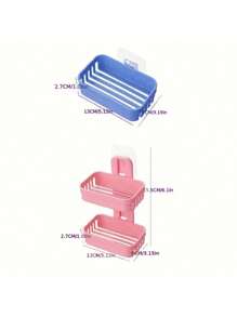 Wall Mount Draining Soap Holder, Wall Mount Draining Soap Dish, Soap Dish, Soap Box, Double Layer Soap Dish, Double Layer Soap Box, Drill-Free Soap Dish, Drill-Free Soap Box, Self-Adhesive Soap Dish, Self-Adhesive Soap Box, Wall Mount Organizer, Wall Mount Draining Soap Holder, Wall Mount Draining Soap Dish, Drill-Free Wall Mount Draining Organizer, Soap Dish Rack Back To School