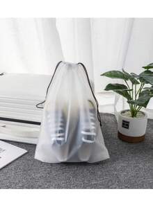 1 pieza Bolsa de almacenamiento con cordón estampada para artículos de cuidado de la piel (también se puede utilizar como bolsa de cosméticos y bolsa de almacenamiento de ropa interior y ropa) Bolsa para toallas higiénicas, un set esencial para viajes cortos,organizador de viaje, set de cubos de embalaje, set de bolsas de almacenamiento para maletas, útiles escolares, artículos esenciales para dormitorio universitario, decoración de habitación estudiantil