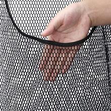 SKKREDoorHanging Mesh Laundry Hamper Bag Space Saving Corner Small Laundry Basket Dirty Clothes Hamper With Rotating Metal Hanger For Apartment RV Camper Cabin College Dorm Use Black 3r4v - Black - View 7