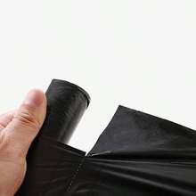 100 个/5 包黑色垃圾袋，耐用塑料袋，汽车垃圾袋，适合室内外汽车使用 - 适合家庭、办公室、厨房、浴室和体育活动，厨房垃圾袋 | 时尚塑料袋 | 可重复使用的垃圾袋，垃圾桶内衬