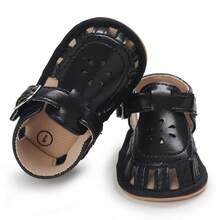 Summer Breathable Hollow Out Infant Girl Sandals (0-1 Year Old) - Black - View 2
