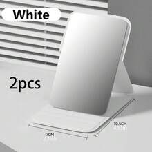 1 件/2 件浴室便携式化妆镜，聚氨酯皮革小镜子，可折叠，旅行镜，适合送礼，旅行必需品，化妆品，易于存放 - 彩色 - 查看 11