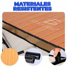 Cubierta plegable de madera para remolque - Blanco - Ver 4