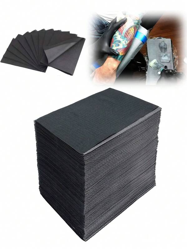 20/50/125Pcs Dental Bib Sheets - Tattoo Table Covers Bib Tattoo Piercing Dentist Bibs Patient Bibs Tattoo Tray Covers 3 Ply Dental Bibs Sheets