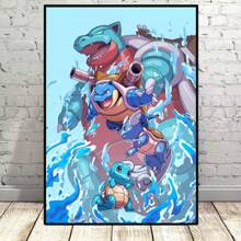 pokemon Set Of 1/3 Pcs Pop Classic Anime Pokemon Wall Arts Posters, Pop Japanese Anime Prints, Modern Kids Bedroom Decoration, Kids Gift, Study, Living Room, Room Decor, Home Decor (Unframed-Style)