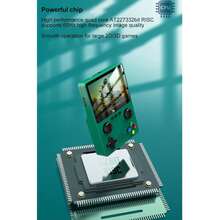 Consolas de juegos portátiles retro X6, más de 1000 juegos integrados, retro con pantalla IPS de 3,5 pulgadas, 11 emuladores Consola de juegos portátil retro con joystick 3D dual - Blanco - Ver 6