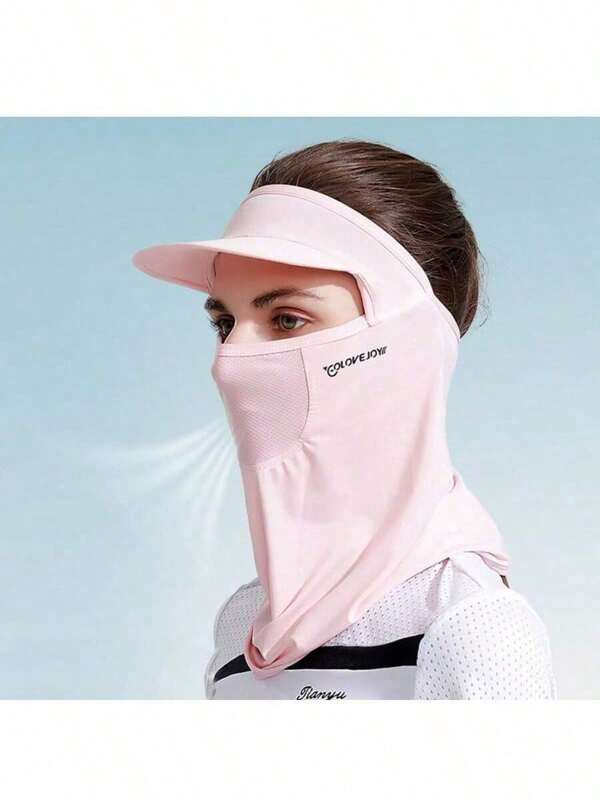 1 PC Black Ice Silk Sun Hat Cycling Sun Face Mask Full-Coverage Breathable Summer Hat Outdoor Windproof Protective Hat Sun UV Protection Hood Breathable Full Head Mask Face Cover For Men Women Motorcycle Cycling Fishing For Women Men Outdoor Daily Use