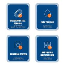 12 Piece Cookware Set Nonstick Pots And Pans Home Kitchen Cooking Non Stick, Classic Design, Glass Cover, Stainless Steel Handle, Includes 16/18/20/22/24/24cm Pots, Red, Dinner For Thanksgiving, Halloween, Christmas, Family Gifts - 紅色 - 查看 2