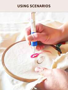 1 قطعة/2 قطعة/4 قطع إبرة تطريز DIY قابلة للضبط الطول مع 3 أطوال مختلفة لرؤوس الإبر