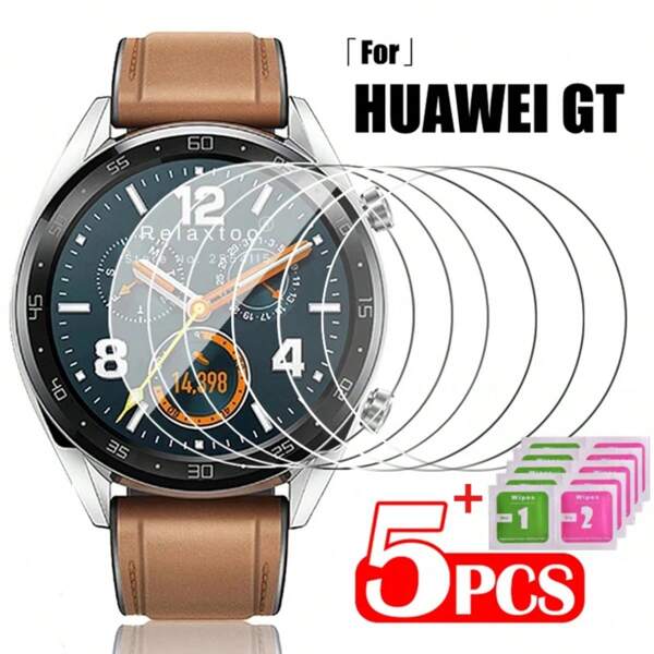 2.5D Screen Protector For Watch GT5 4 3 2 Pro 46mm 42mm 41mm Tempered Glass Anti-Scratch Protection Film Accessories