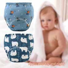 6 piezas de pantalones de entrenamiento para bebé con estampado de animales lindos - Textura suave, adecuado para todas las estaciones, ajuste regular, apto para entrenamiento de ir al baño, diseño de estampado alegre, ajuste cómodo para actividades al aire libre y ropa de dormir para niños y niñas