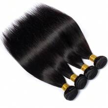 Bone Straight Bundles Human Hair Bundle Unprocessed 30 32 Inch Hair 2 3 Bundle Brazilian Human Hair Straight Hair Extension Durable & Flexible Double Weft - Natural Black - View 3