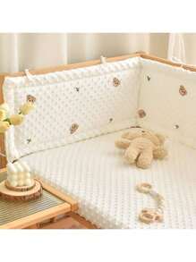 1pc 100cm/39.3 Inches, 150cm/59.05 Inches, 180cm/70.86 Inches, 200cm/78.74 Inches Baby Crib Bumper Collision Buffer Soft Bag, Baby And Child Soft Bag Collision Edge Protection, Detachable, Washable