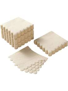 25/50/100 件 5 X 5 英寸鸡尾酒餐巾 双层扇形边甜点餐巾 折叠一次性餐巾 适用于晚宴婚礼生日派对新娘周年纪念招待会活动 - 彩色 - 查看 15