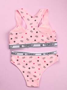 SIETEROSA 8 Sets Basic Underwear For Tween Girl 10-13 Wire-Less Breathable Cotton Soft Training Bras Matching Panties With Removable Padding - Nhiều màu - Xem 3