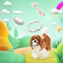 1PC ETPU High-Rebound Dog Bite-Resistant Ball, Round Color Molar Ball Training Pet Educational Interactive Toy Ball, Dog Toy Bite-Resistant Molar Stick, Large Puppy Chewing Toy Dog Toys - Multicolor - View 2