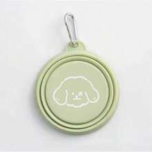 宠物折叠硅胶碗650毫升户外旅行水碗方便携带可折叠宠物食物饮水容器盘子和碗 - 白色 - 查看 9