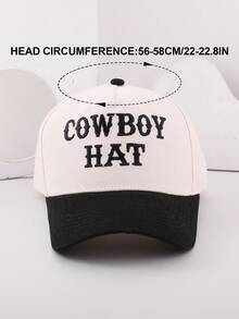 1 件装男士棒球帽刺绣牛仔字母卡车司机帽夏季度假复古帽子可调节适合户外运动日常穿着派对