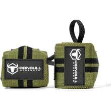Muñequeras Aprobadas por USPA IPL USAW IWF para Entrenamiento Fuerza - Negro - - Ver 10