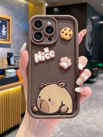 1 件 3D 动物图案防震全覆盖手机壳，带摄像头保护，优雅的设计兼容三星、苹果、OPPO、VIVO、Honor、手机 - 适合 Galaxy A05、A05S、A06、A14、A15、A16、A32 4G、A33 5G、A34、A35、A52、A54 5G、A55 5G、S20 FE、S21 FE 5G、S23、S23 FE、S23 Ultra、S23+、S24、S24 FE、S24 Ultra、S24+ 和 11