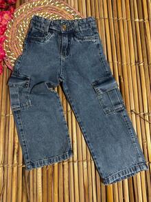 WOMEN'S WIDE LEG CARGO PANTS FOR CHILDREN ON - Multicolor - View 6